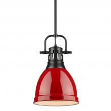  3604-S BLK-RD - Small Pendant with Rod